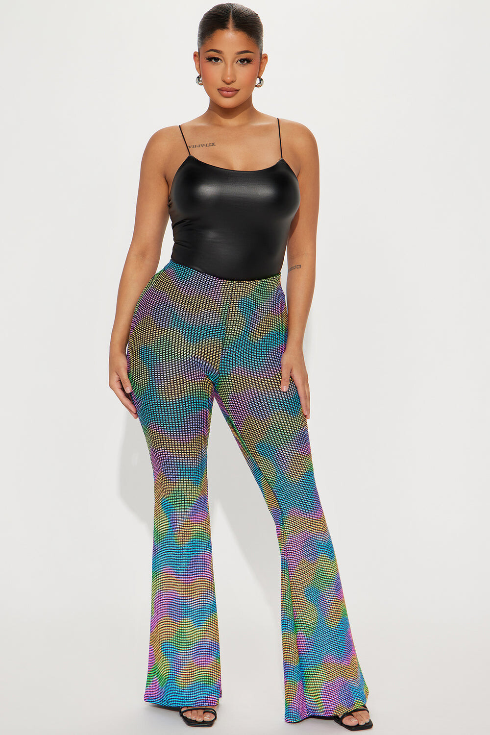 

Брюки Fashion Nova P7498, разноцветный, Серый