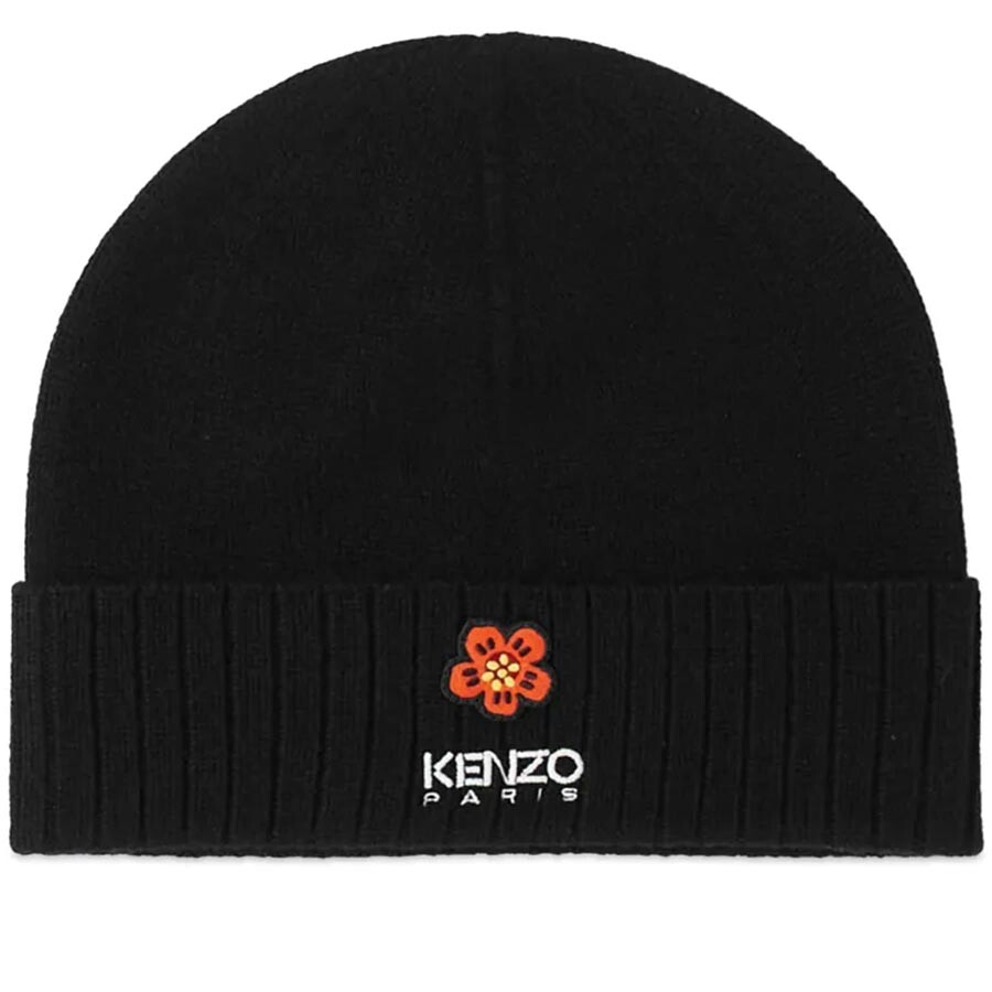 

Шапка-бини с логотипом Kenzo, черный
