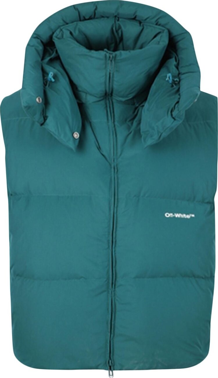 Жилет Off-White Bounce Hooded Down Vest 'Irish White', белый