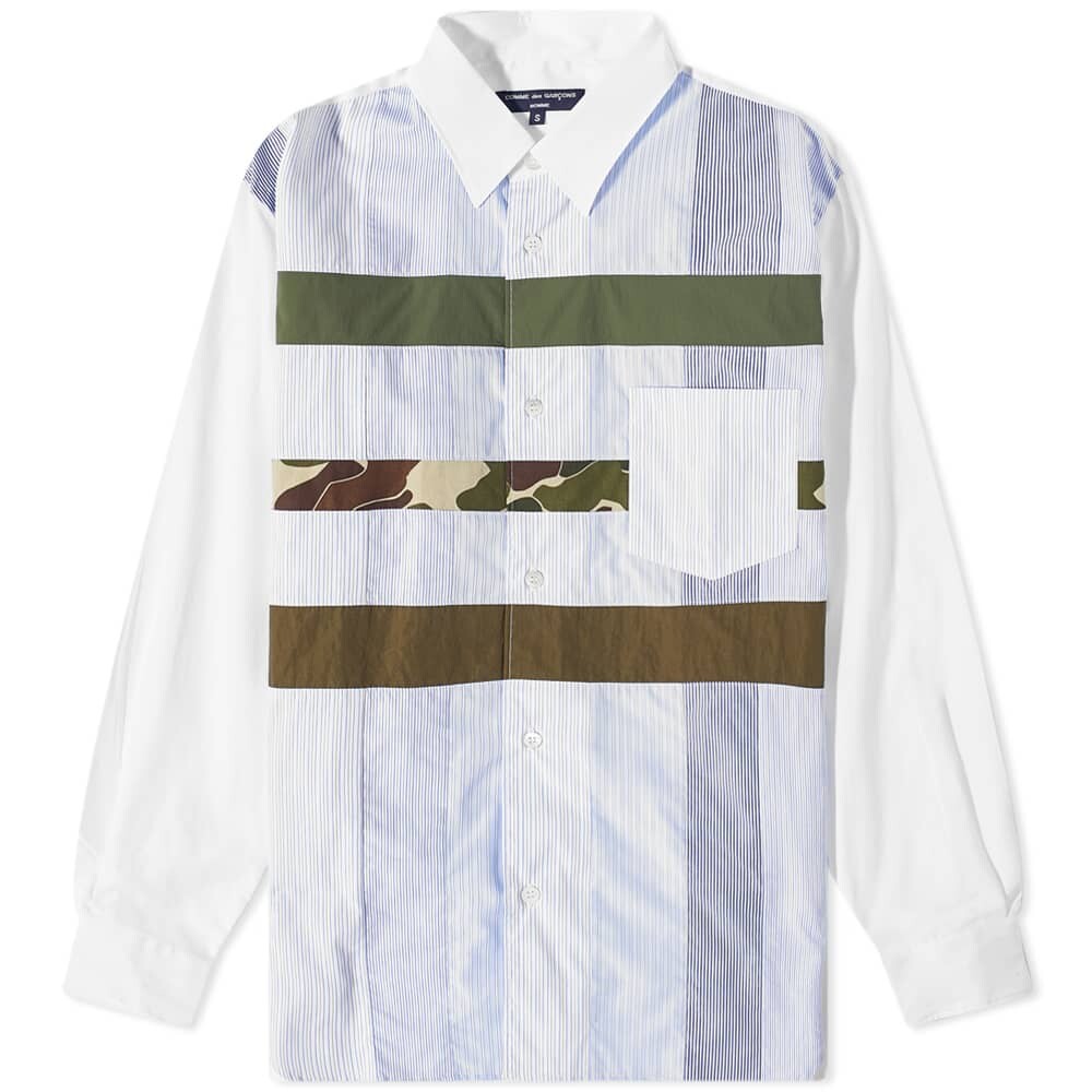 

Рубашка Comme des Garçons Homme Multi Panel Striped Shirt