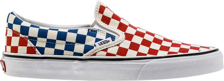Кеды Vans Classic Slip-On Checkerboard, красный classic slip on checkerboard