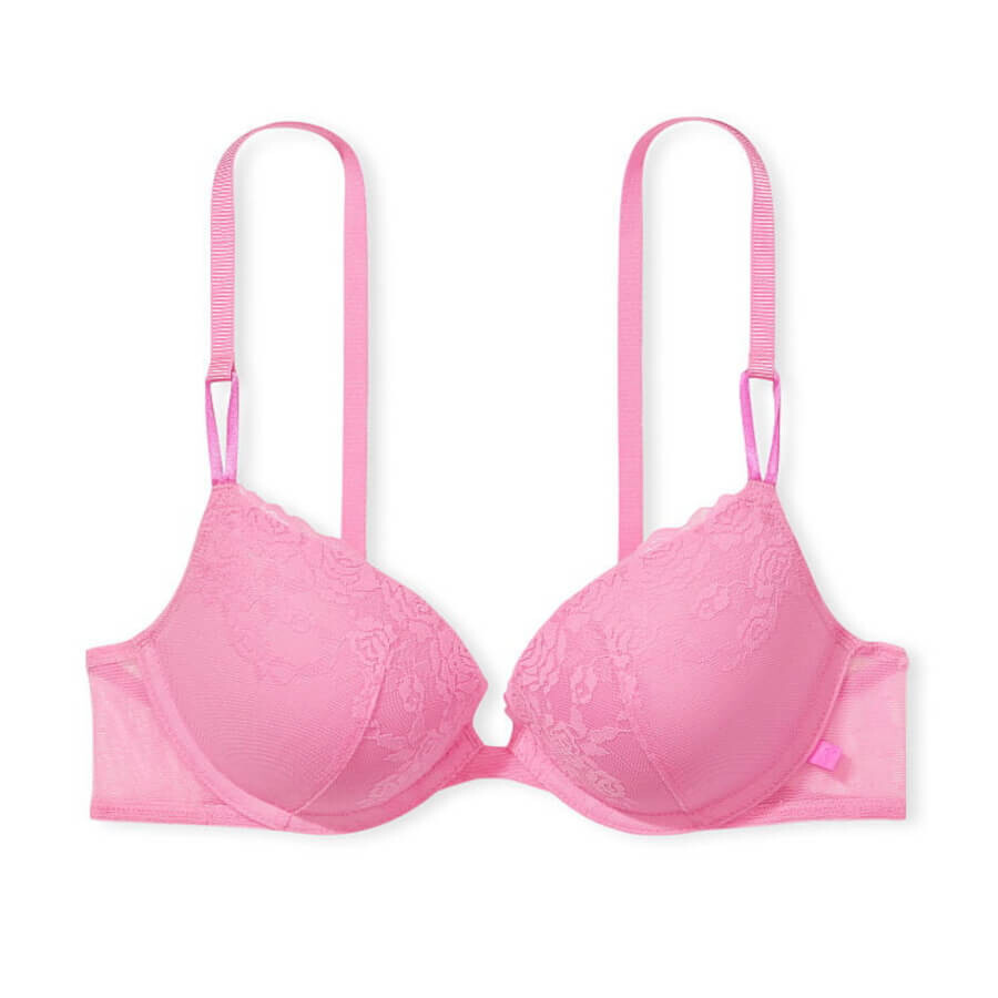 

Бюстгальтер на косточках Victoria's Secret Sexy Tee Lace Push-Up, розовый