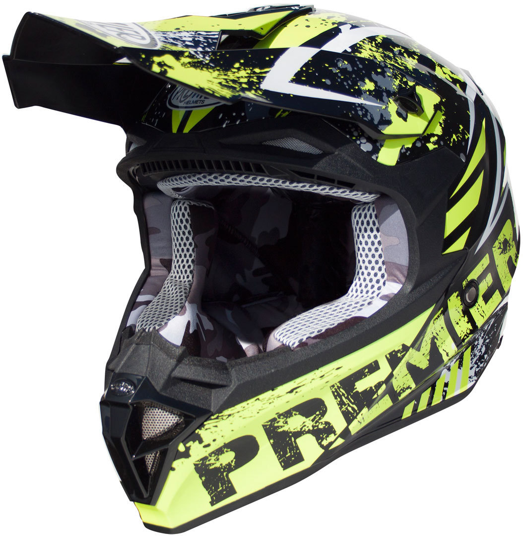 цена Шлем для мотокросса Premier Exige ZXY, салатовый