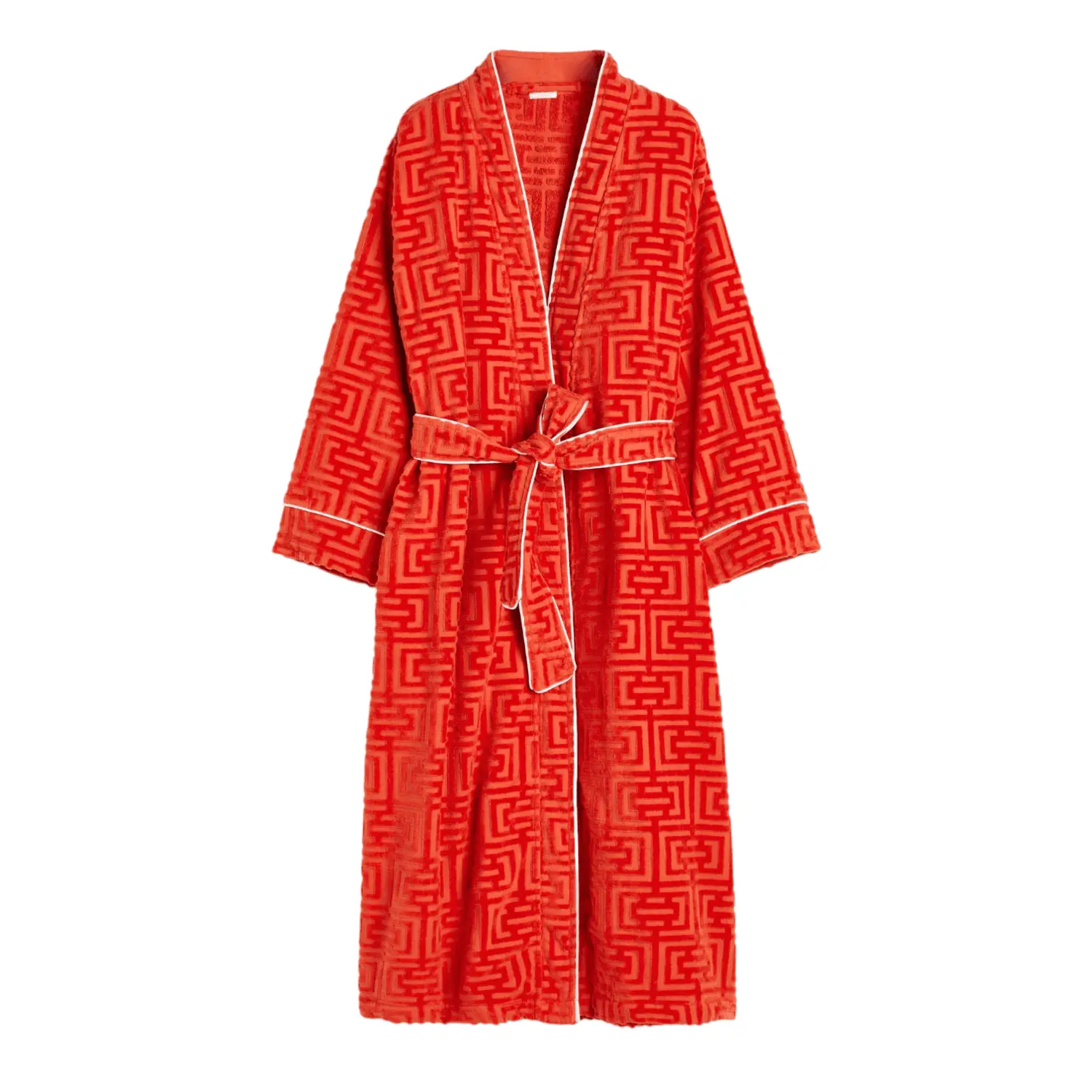 

Халат H&M Home Jacquard-patterned, красный