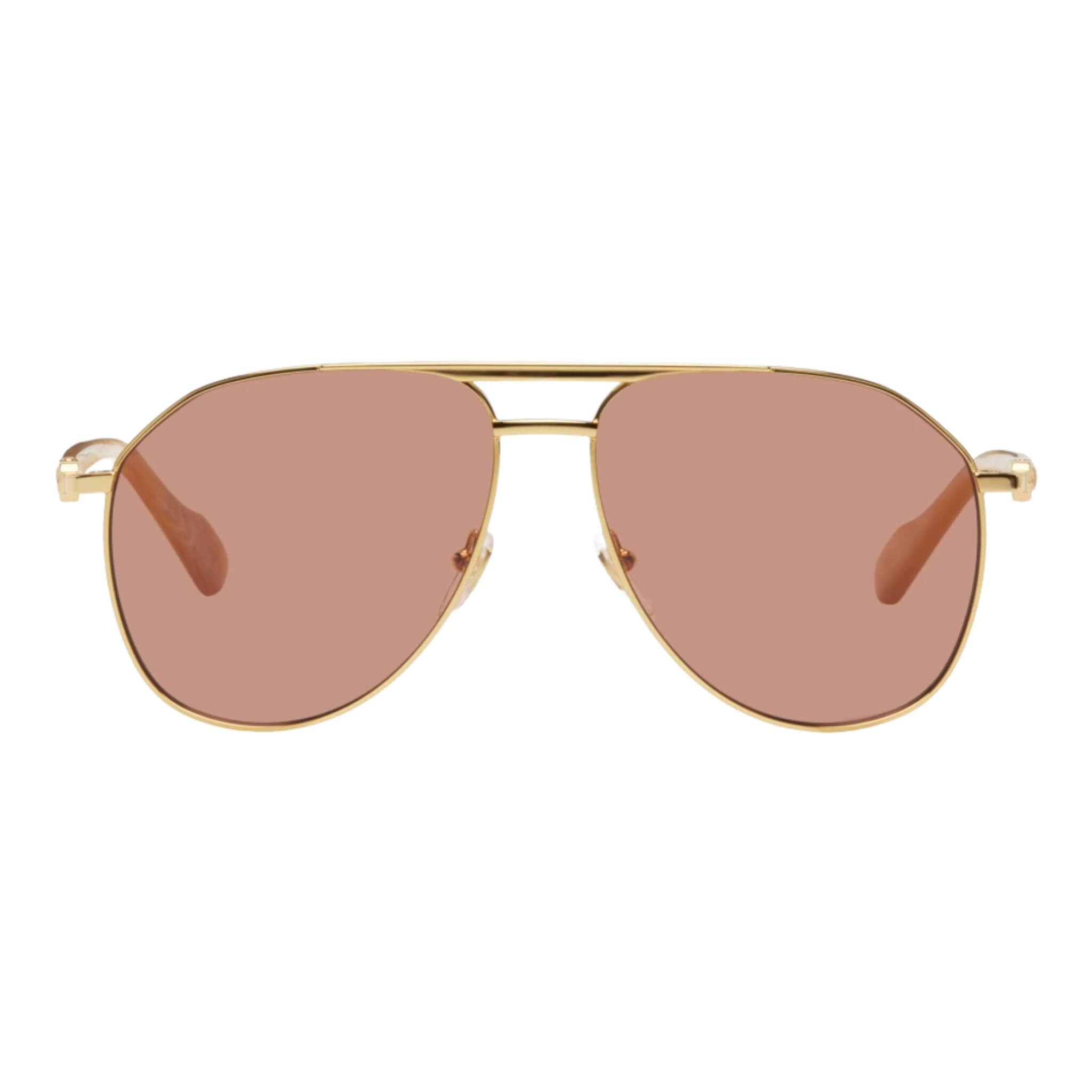 Солнцезащитные очки Gucci Aviator, золотой – заказать из-за рубежа в  «CDEK.Shopping»