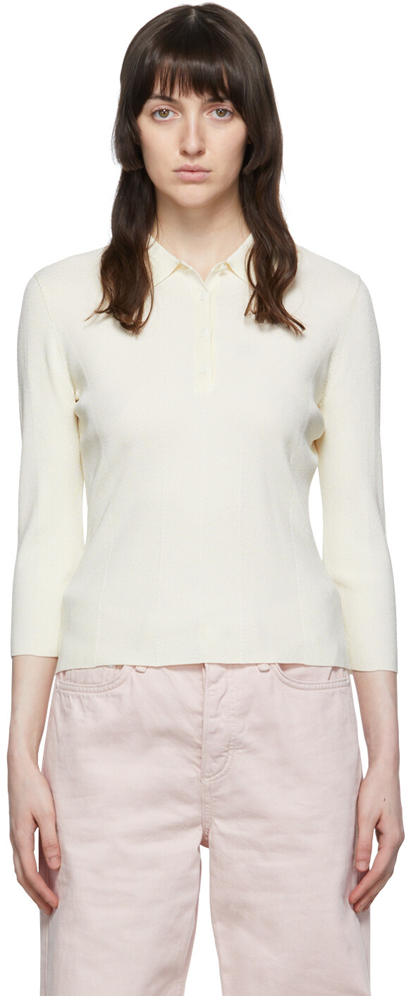 

Поло Off-White Pacey rag & bone, Белый