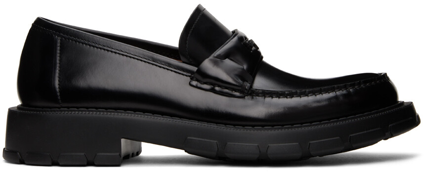 

Черные кожаные лоферы Ferragamo