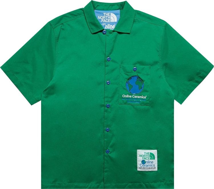 Рубашка The North Face x Online Ceramics Short-Sleeve Shirt 'Arden Green', зеленый - фото