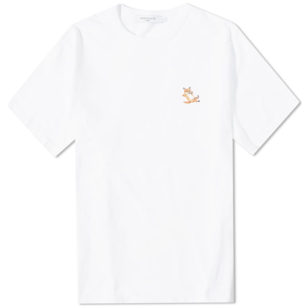 

Футболка Maison Kitsune Chillax Fox Patch Classic Tee, Белый