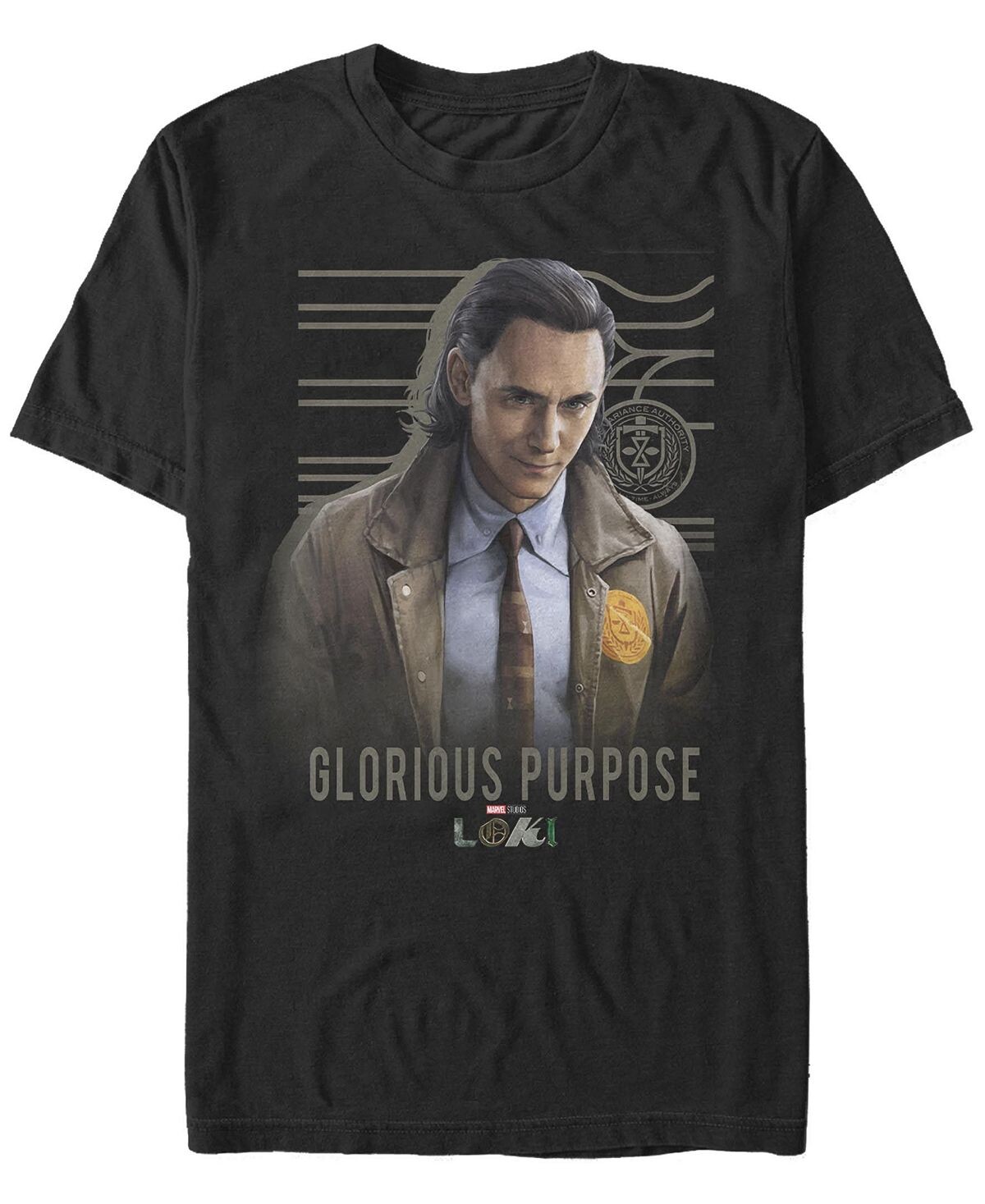 

Мужская футболка с круглым вырезом и короткими рукавами glorious purpose Fifth Sun, черный