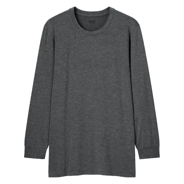 

Лонгслив Uniqlo Heattech Crew Neck Long Sleeved Thermal Top, темно-серый