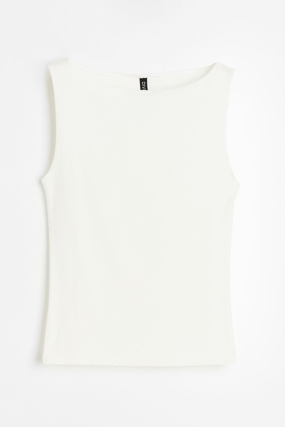 

Топ H&M Boat-neck Sleeveless, белый