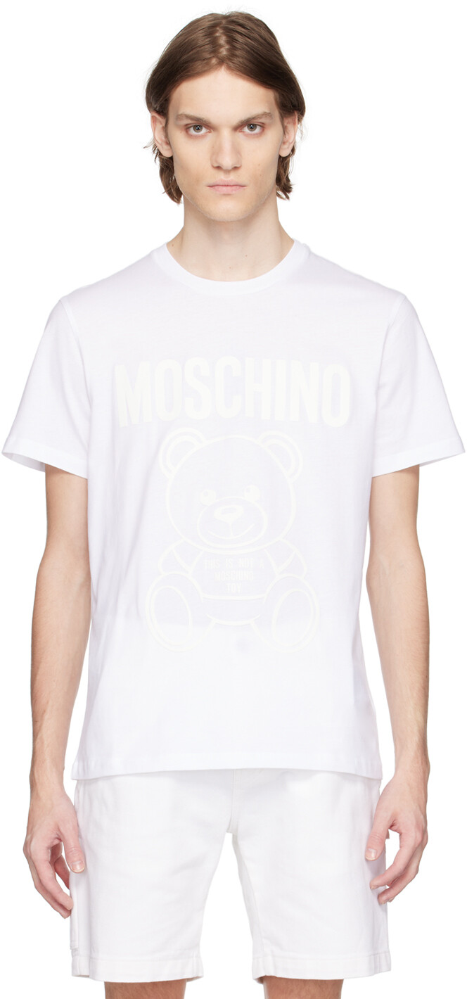 

Белая футболка с рисунком Moschino, Белый