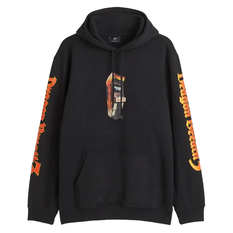 

Худи H&M Dragon Breath Regular Fit, черный