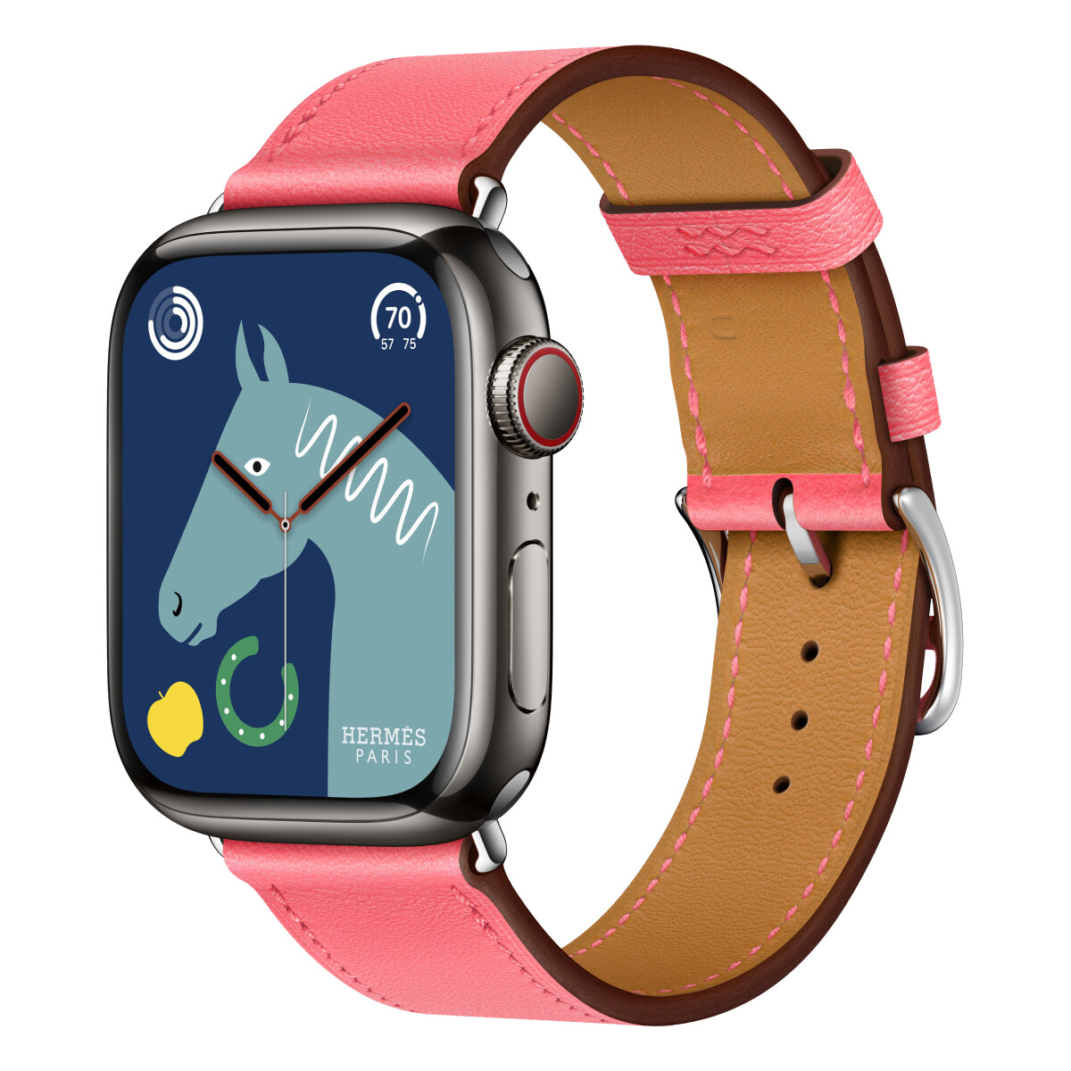 

Умные часы Apple Watch Series 8 Hermes (GPS + Cellular), 41мм, Space Black/Rose Azalée