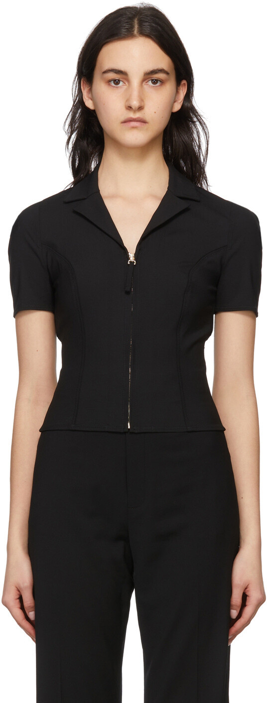 

Черная рубашка La Chemise Tangelo Jacquemus
