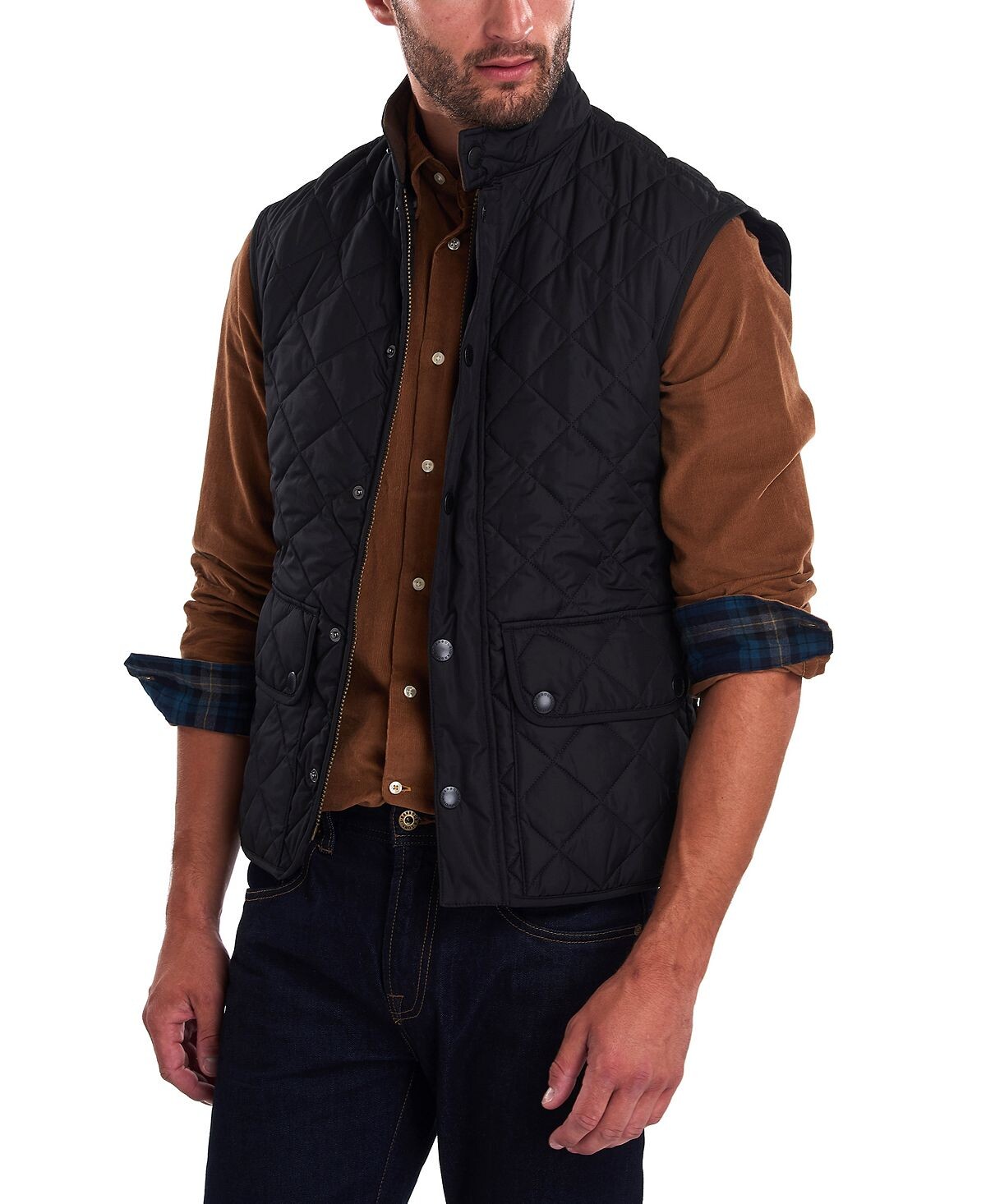 

Мужской стеганый жилет lowerdale Barbour, синий