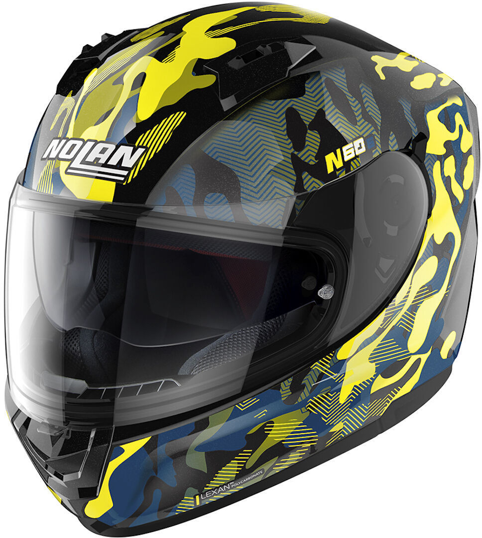 Шлем Nolan N60-6 Foxtrot, черный/желтый