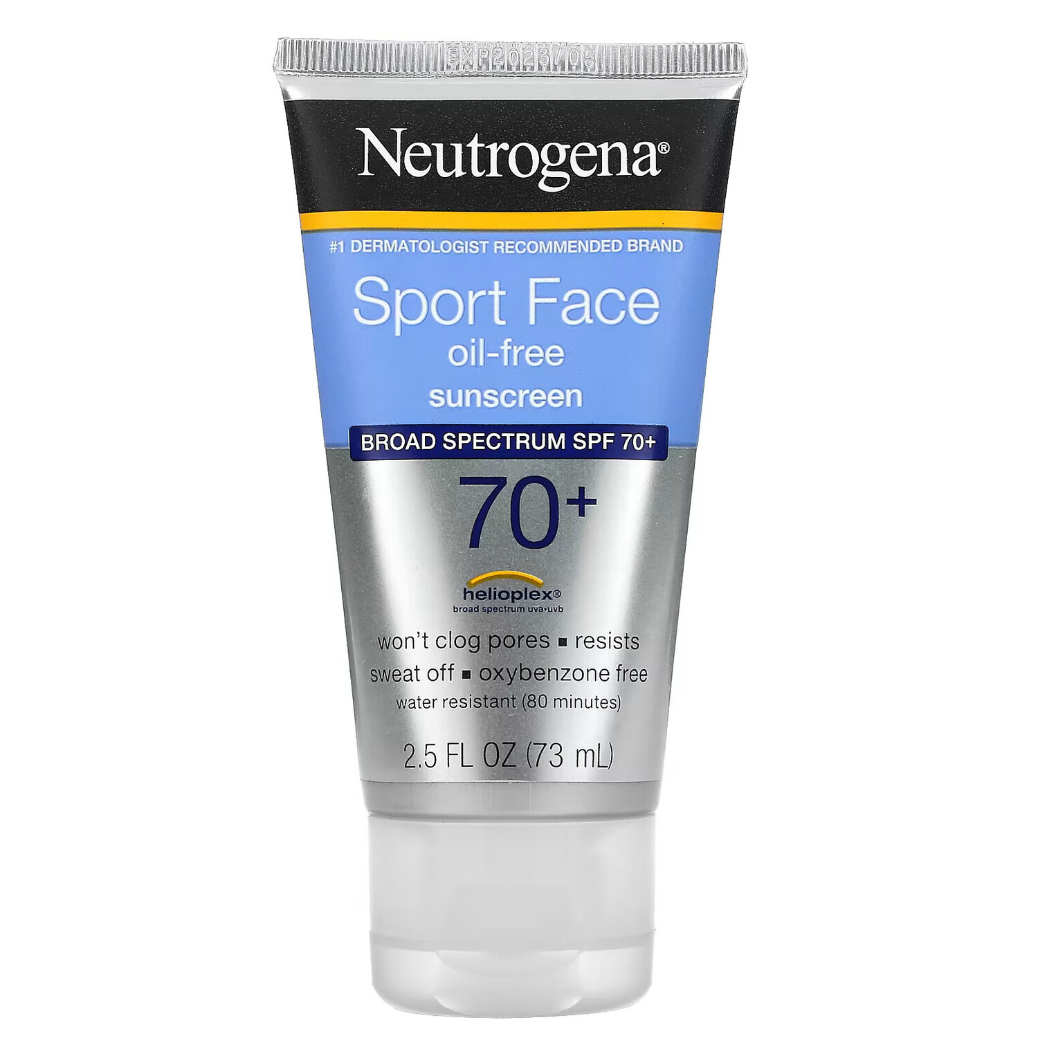 

Neutrogena, Солнцезащитное средство для лица Sport Face без масла, SPF 70+, 73 мл (2,5 жидк. Унции)