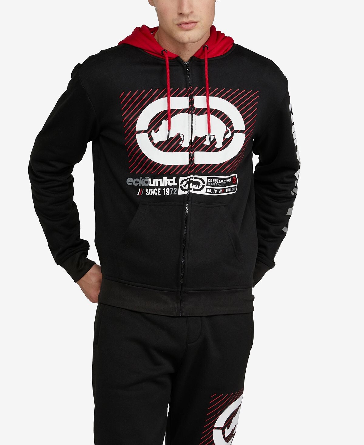 

Мужская толстовка с капюшоном line up Ecko Unltd, черный