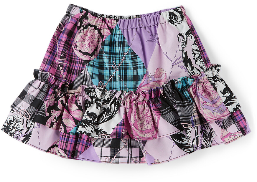 

Юбка Baby Pink Barocco с ромбами Versace