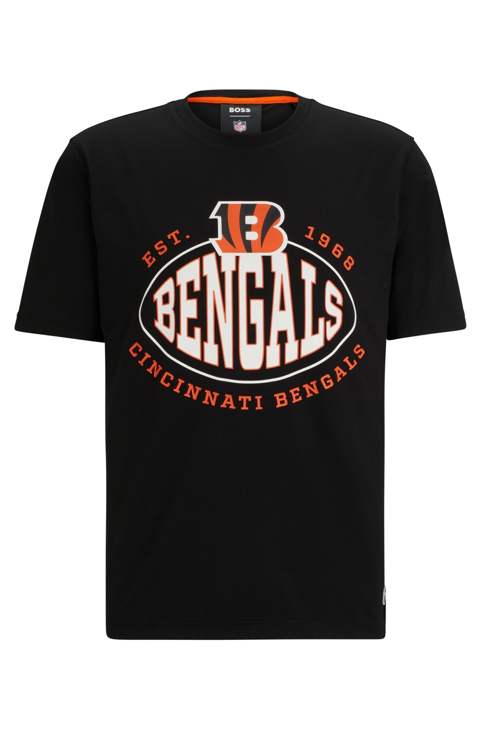 

Футболка Boss X Nfl Stretch-cotton Collaborative Branding, Bengals