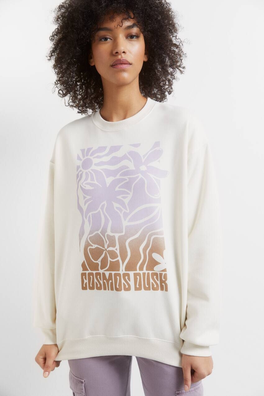 

Толстовка Cosmos Dusk Pull&Bear, экрю