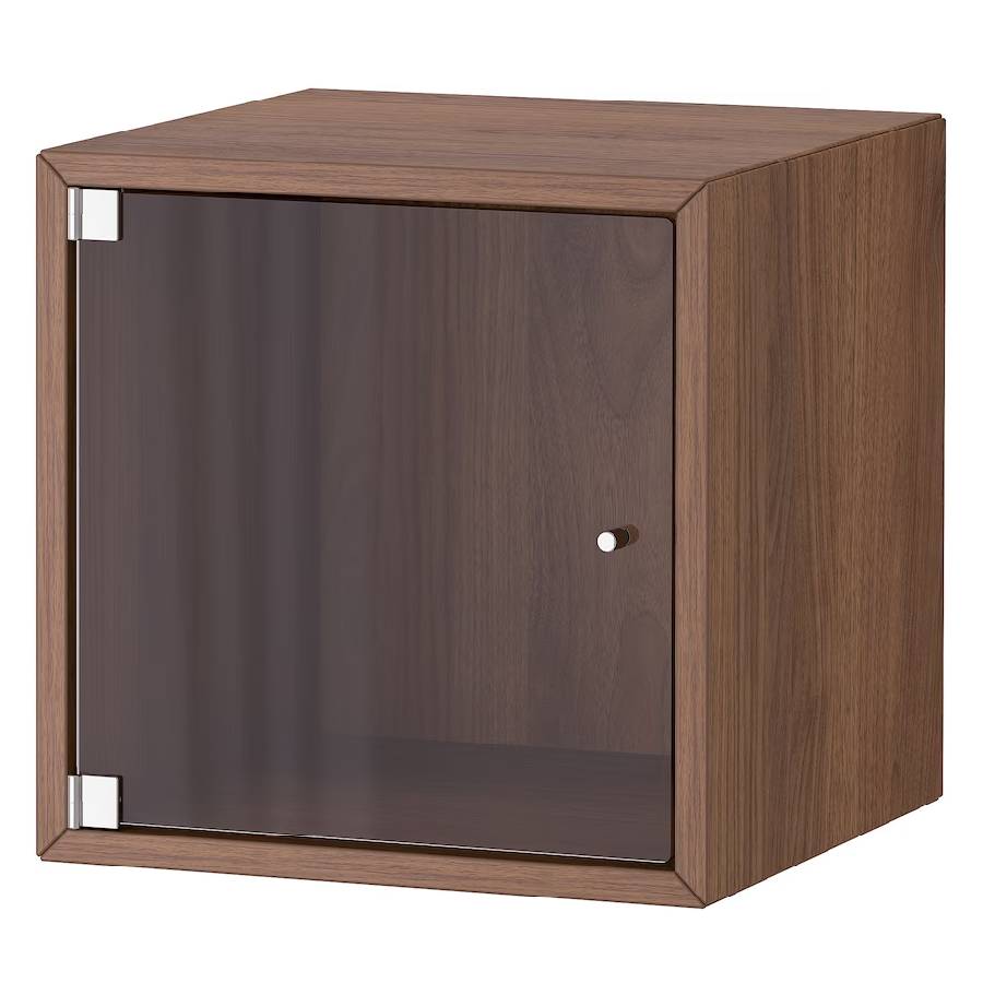 Навесной шкаф + дверца Ikea Eket, темно-коричневый