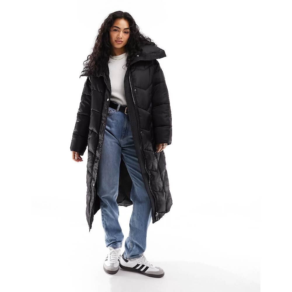 

Куртка River Island Panelled Puffer, черный