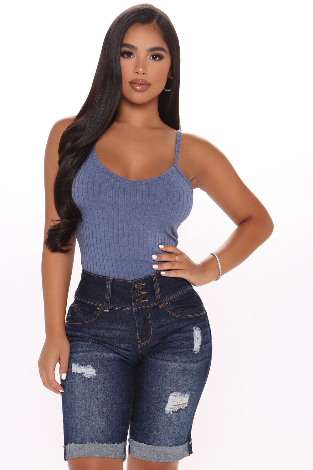 

Топ Fashion Nova RT62212, синий