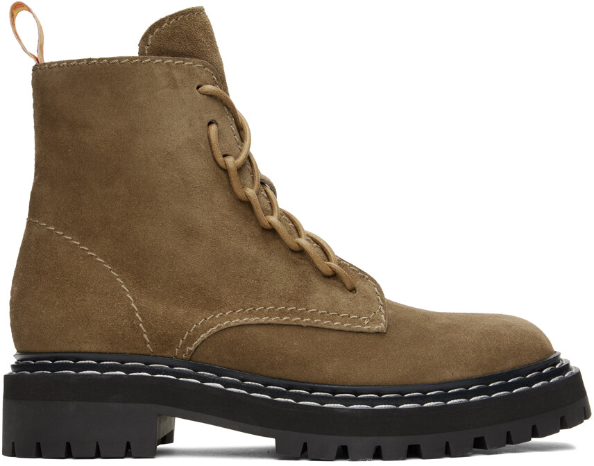 

Армейские ботинки Taupe Lug Sole Proenza Schouler
