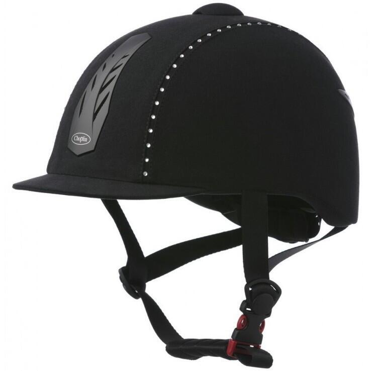 Шлем Choplin Aero Strass для верховой езды, черный классический рыцарский шлем cavassion шлем для верховой езды съемный и моющийся