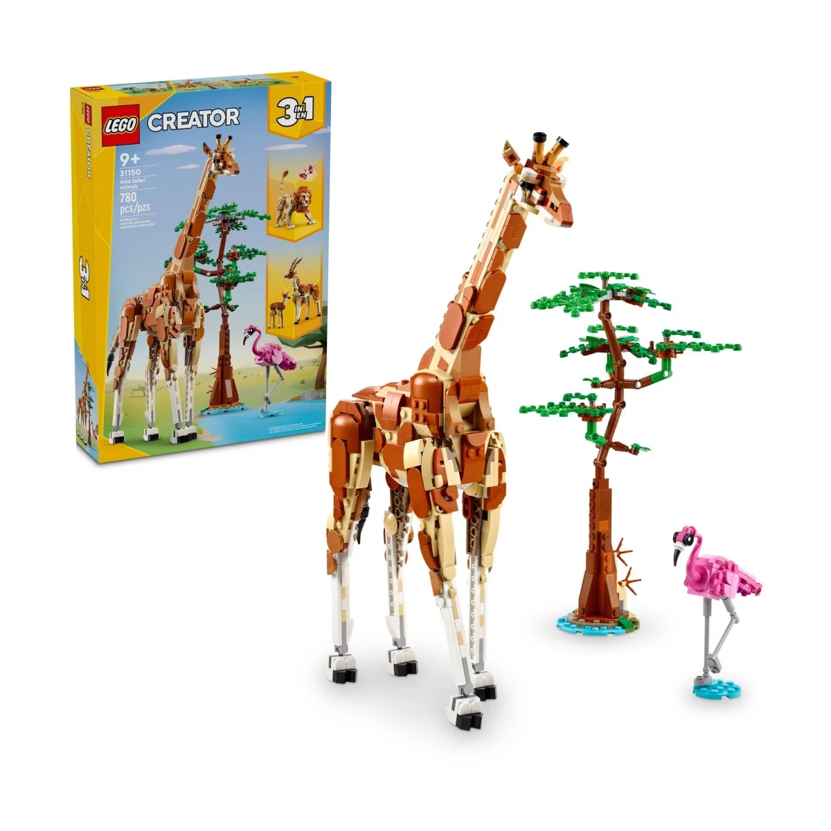 Конструктор Lego Creator 3-in-1 Wild Safari Animals 31150, 780 деталей конструктор lego creator домик на дереве сафари с 7лет