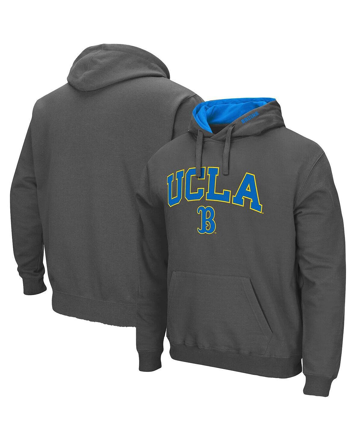 

Мужская темно-серая толстовка с капюшоном ucla bruins arch logo 3.0 Colosseum, мульти