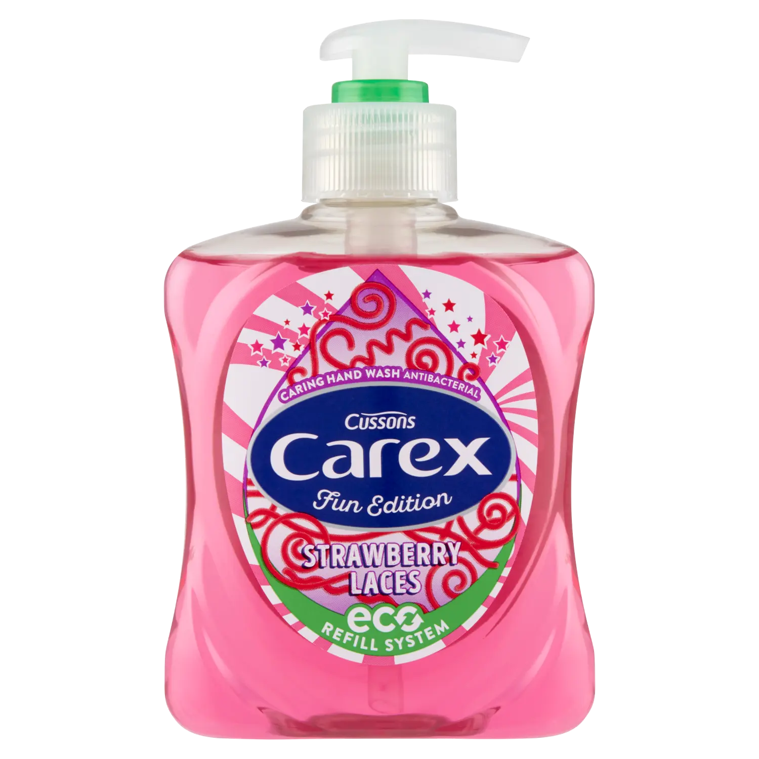 Carex Strawberry Laces антибактериальное жидкое мыло для рук, 250 мл