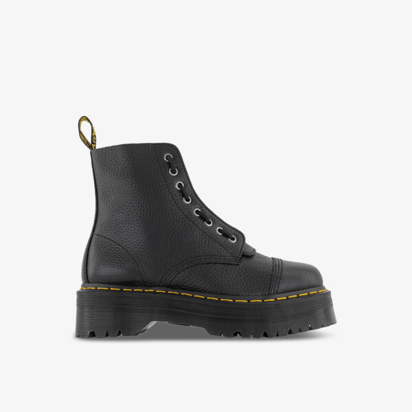 

Кожаные ботильоны sinclair на молнии с прострочкой в тон Dr. Martens, черный