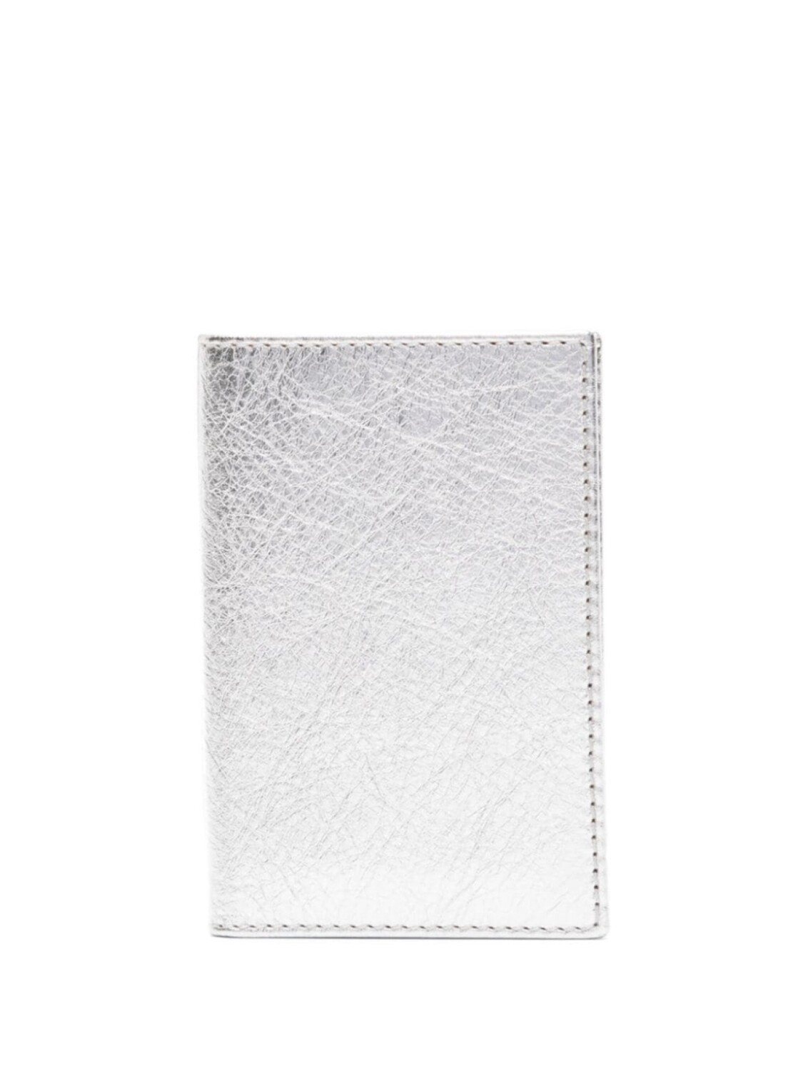 

Металлический кошелек с тисненым логотипом Comme Des Garçons Wallet, серебристый