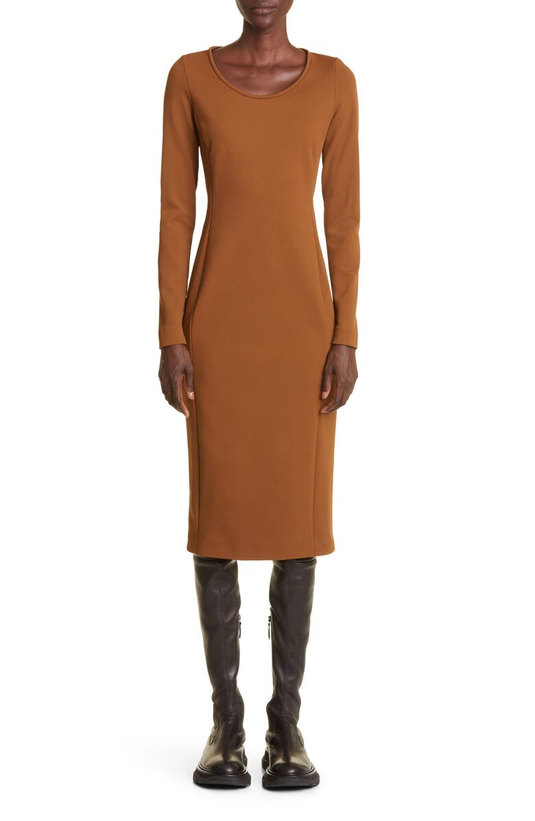 

Платье миди из джерси с длинными рукавами Onore MAX MARA