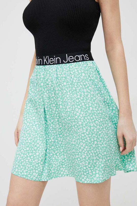 цена Юбка Calvin Klein Jeans, зеленый