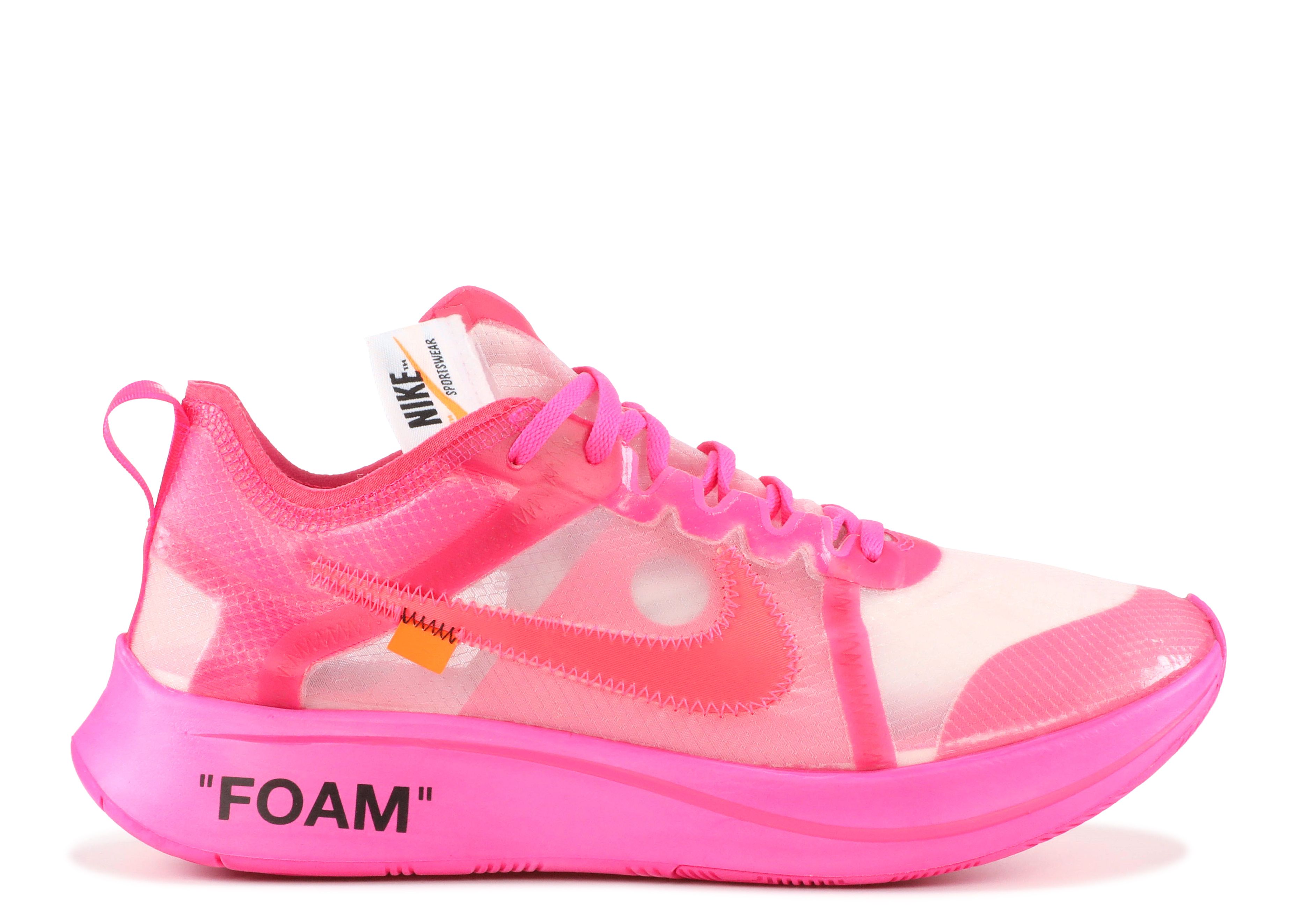 Кроссовки Nike Off-White X Zoom Fly Sp 'Tulip Pink', розовый