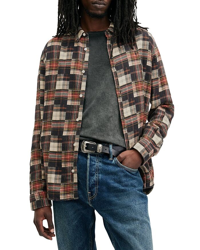 

Фланелевая рубашка ALLSAINTS Jude, мультиколор