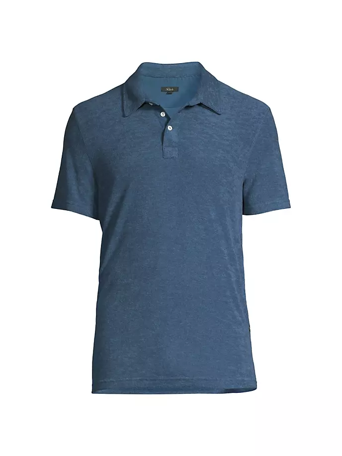 Рубашка-поло из эластичной махровой ткани Rhen Rails, синий