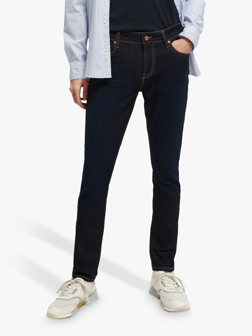 

Джинсы без шнуровки Scotch & Soda Essentials, 1841 год – потертые назад