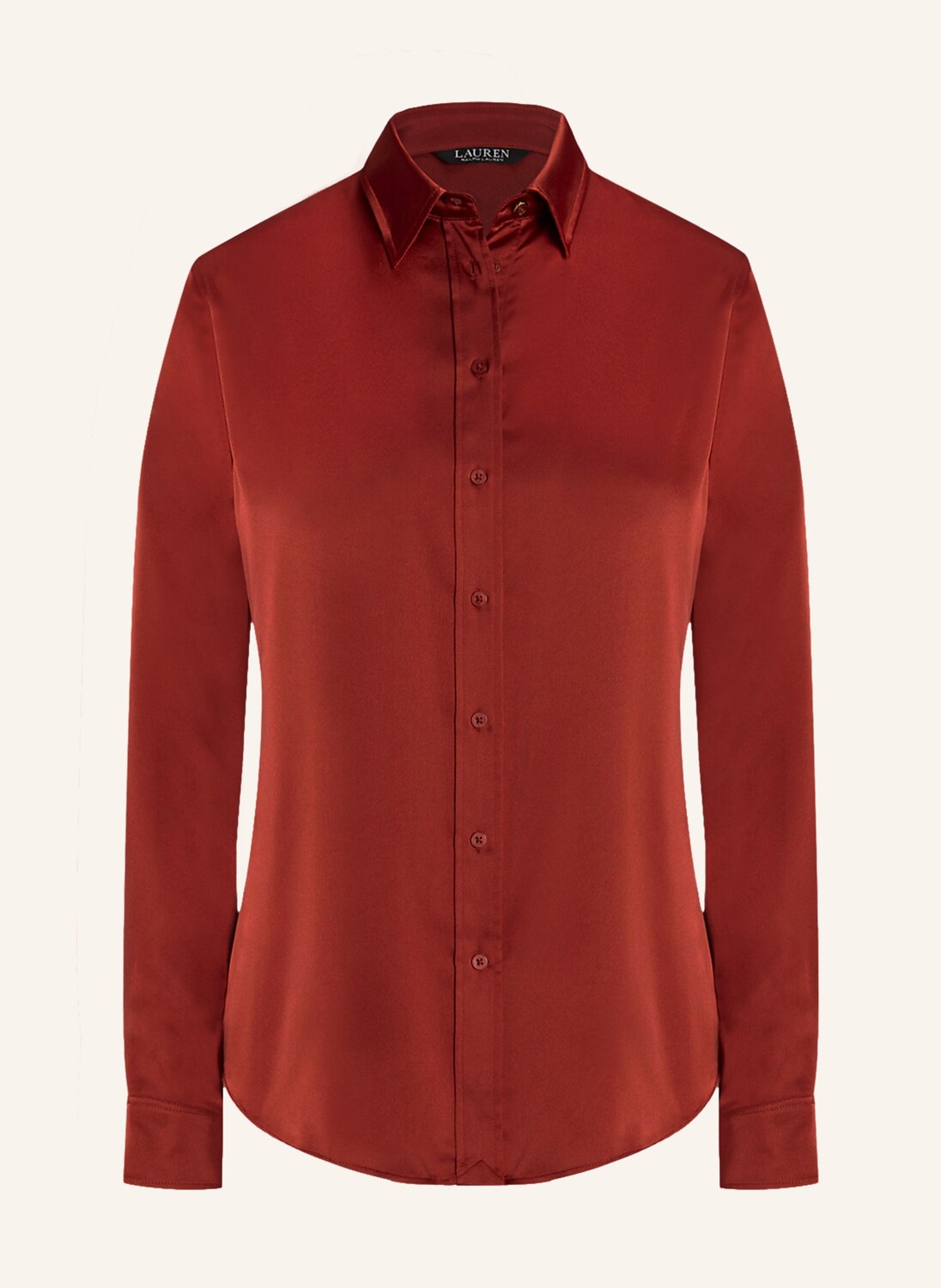 

Блуза рубашка LAUREN RALPH LAUREN aus Satin, темно-красный