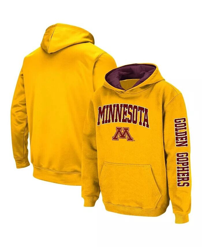 

Пуловер с капюшоном Big Boys Minnesota Golden Gophers 2-Hit Colosseum, красный