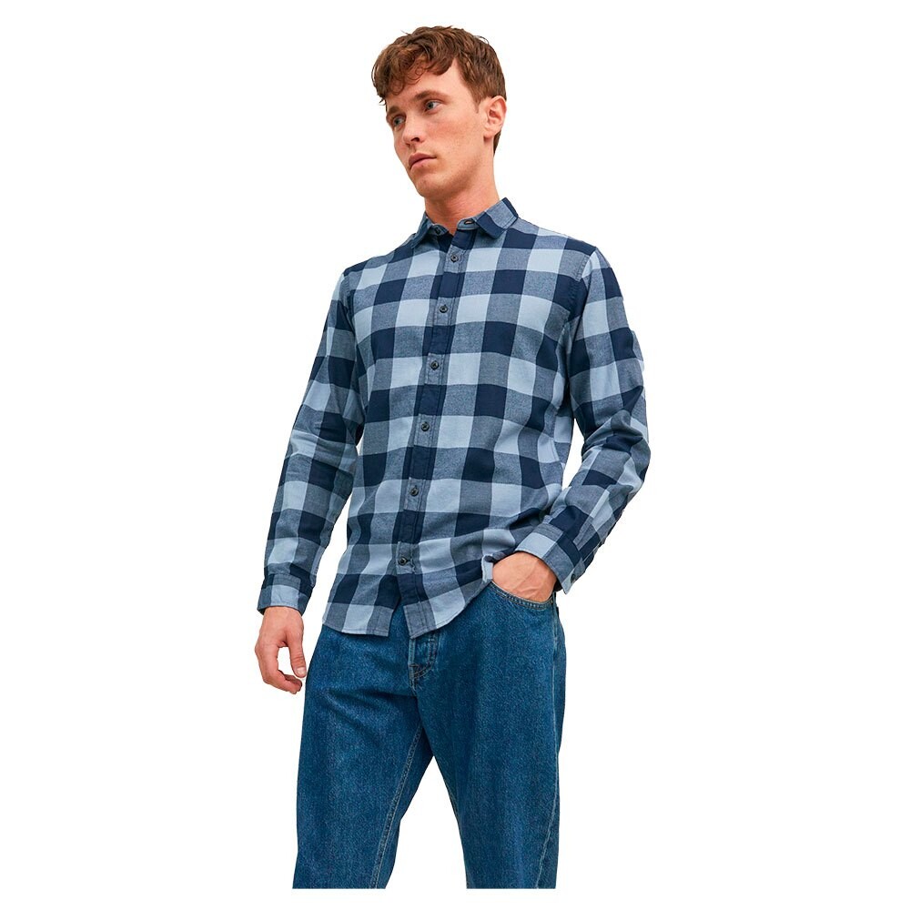 

Рубашка с длинным рукавом Jack & Jones Gingham Twill, синий