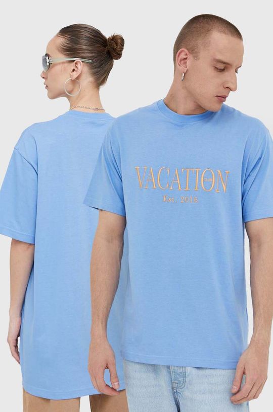 Хлопковая футболка On Vacation, синий хлопковая бейсболка on vacation черный