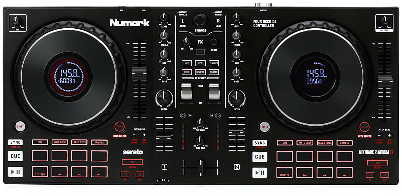 Numark MIXTRACK Platinum FX 4-канальный контроллер Serato DJ Lite MIXTRACKPLATINUMFX numark mixtrack platinum fx usb dj контроллер mixtrckplatfx