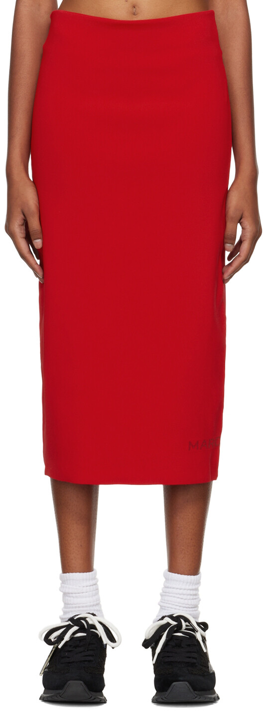 

Красная юбка-миди 'The Tube Skirt' Marc Jacobs