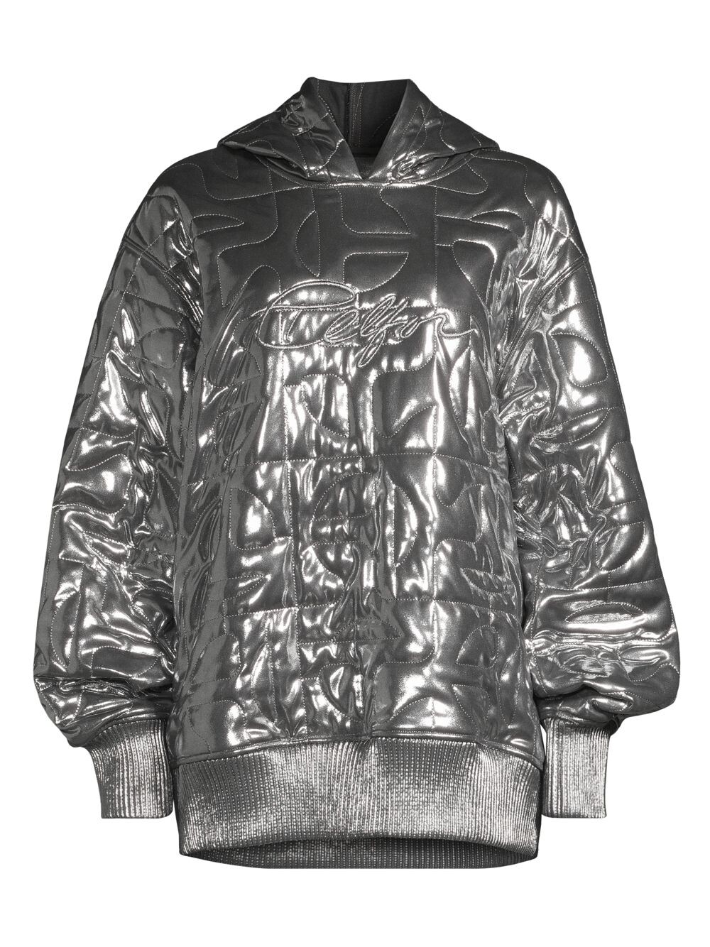 

Стеганая худи Moose Knuckles x Telfar Moose Knuckles, серебряный